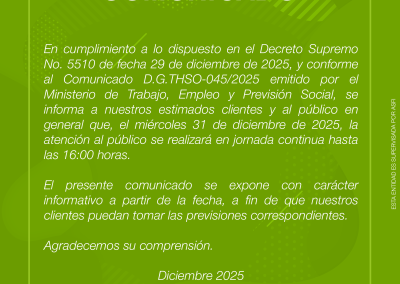 COMUNICADO ATENCION ANO NUEVO 31