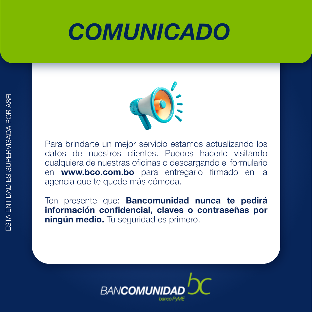 COMUNICADO ACTUALIZACION DE DATOS 27.02.2026 SITIO WEB