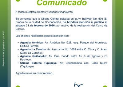 COMUNICADO CORSO DE CORSOS 12.02.2026